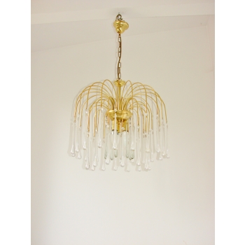 Włoska lampa wisząca Murano style vintage